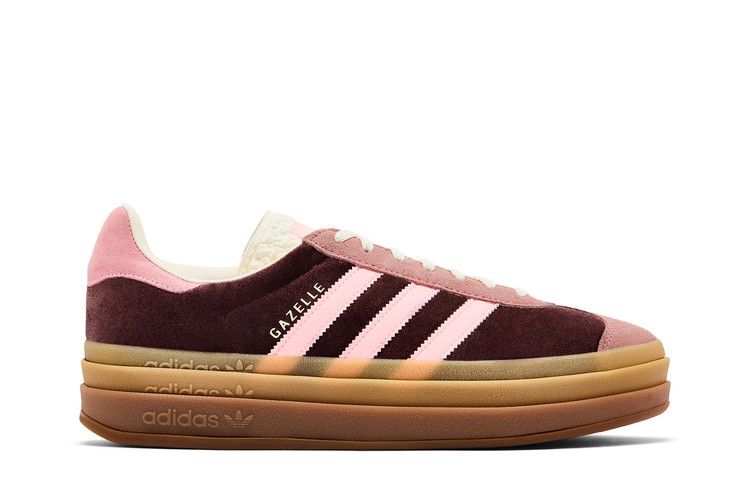 adidas Wmns Gazelle Bold 'Shadow Brown Glow Pink Velvet' — Shadow Brown/Warm Clay/Glow Pink