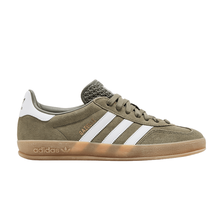 adidas Gazelle Indoor 'Olive Strata' — Olive Strata/Cloud White/Gold Metallic
