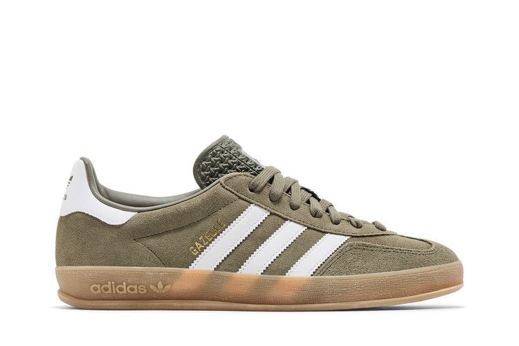 adidas Gazelle Indoor 'Olive Strata' — Olive Strata/Cloud White/Gold Metallic