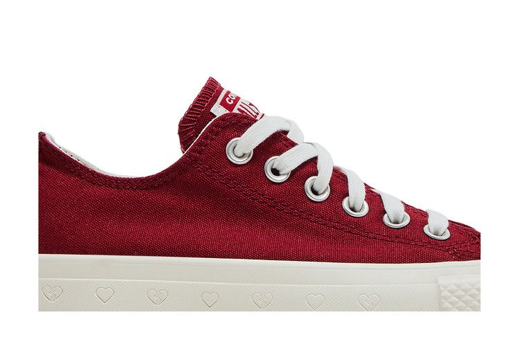 Converse Wmns Chuck Taylor All Star Lift Platform Low 'Valentine's Day 2025' — Park Red/Vintage White/Egret