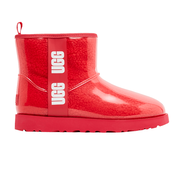 UGG Wmns Classic Clear Mini 'Hibiscus Pink' — Hibiscus Pink/White