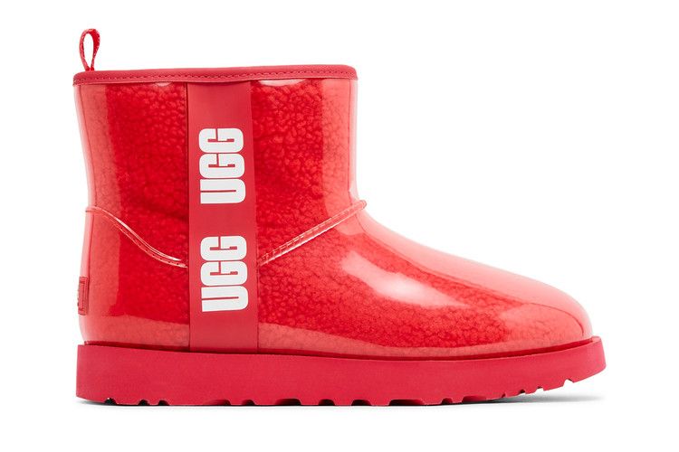 UGG Wmns Classic Clear Mini 'Hibiscus Pink' — Hibiscus Pink/White