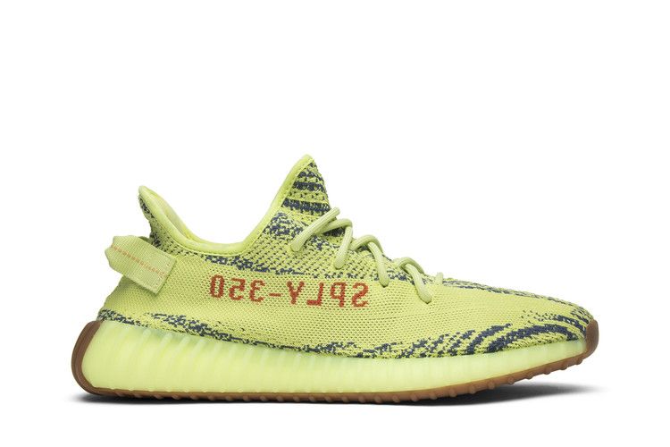 adidas Yeezy Boost 350 V2 'Semi Frozen Yellow' — Semi Frozen Yellow/Raw Steel/Red