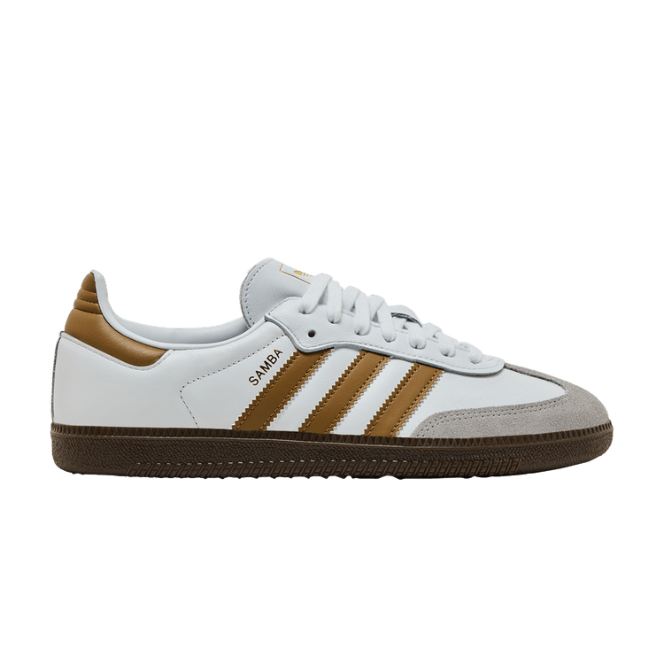 adidas Samba OG 'White Brown Desert' — Cloud White/Brown Desert/Clear Granite