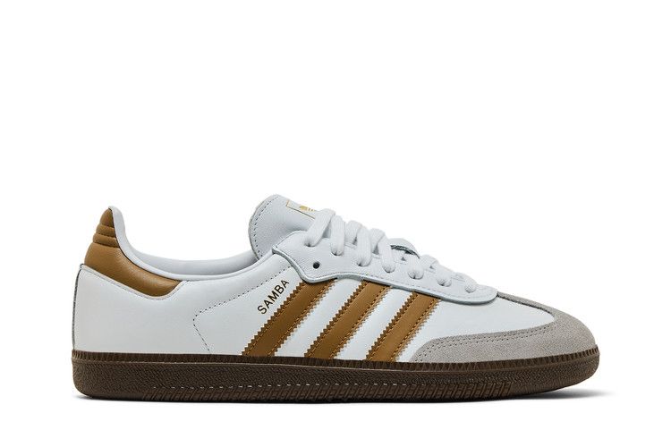 adidas Samba OG 'White Brown Desert' — Cloud White/Brown Desert/Clear Granite