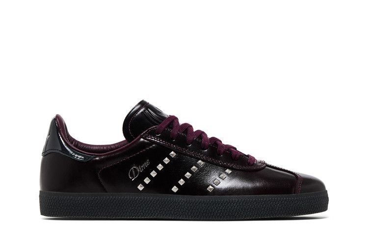 Dime x adidas Gazelle ADV 'Maroon Silver Metallic Studs' — Maroon/Silver Metallic/Core Black