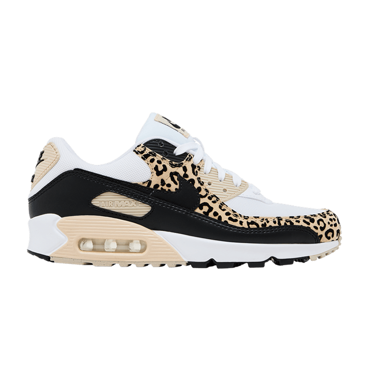Nike Wmns Air Max 90 'Leopard' — White/Black/Sanddrift/Hemp