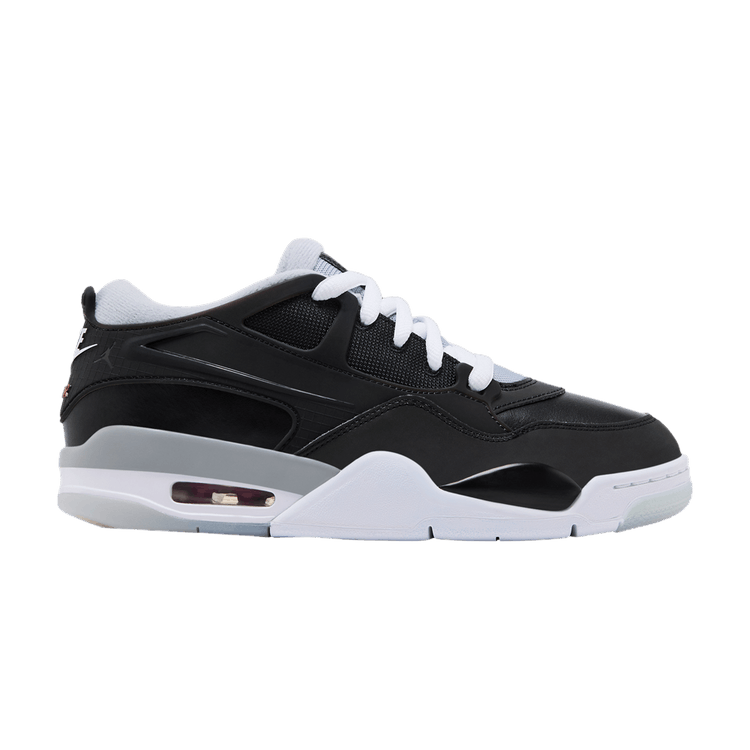 Air Jordan 4 RM GS 'Black Metallic' — Black/Wolf Grey/White/Fire Red
