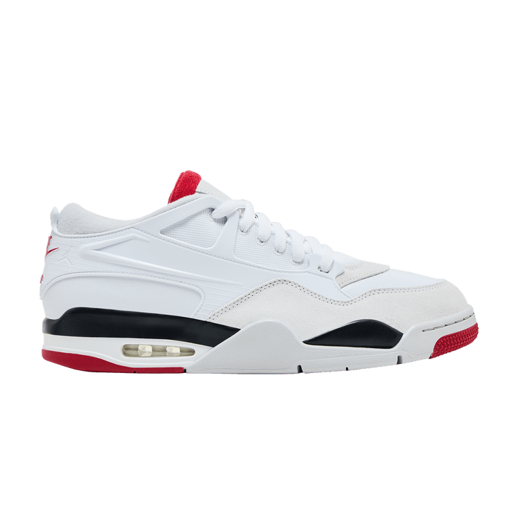 Air Jordan 4 RM 'White Fire Red' — White/Varsity Red/Black/Neutral Grey