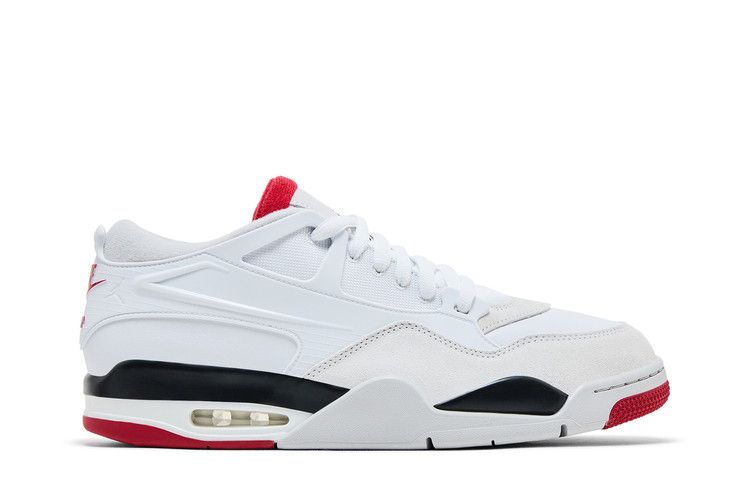 Air Jordan 4 RM 'White Fire Red' — White/Varsity Red/Black/Neutral Grey