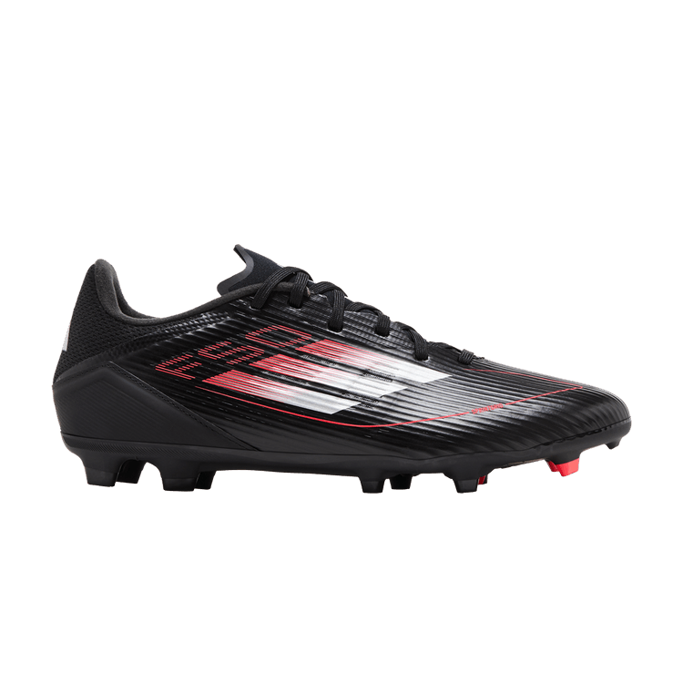 adidas Adizero F50 League FG MG 'Stealth Victory Pack' — Core Black/Iron Metallic/Lucid Red