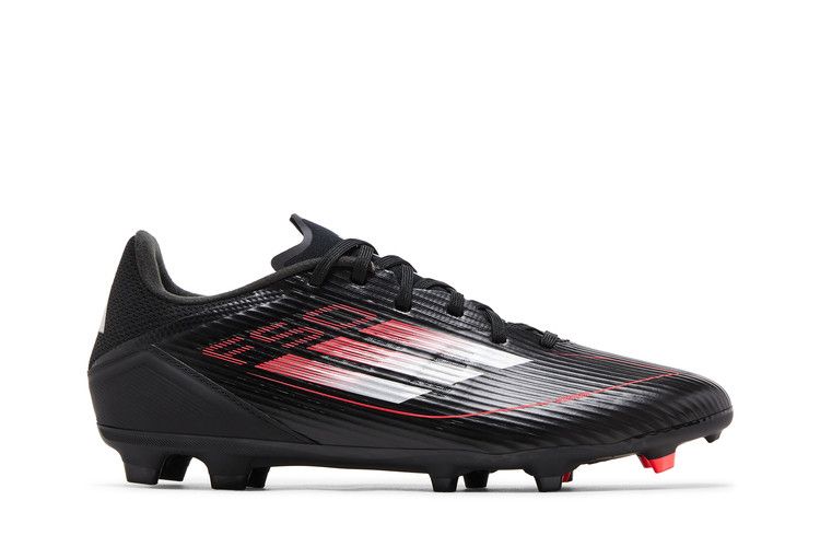 adidas Adizero F50 League FG MG 'Stealth Victory Pack' — Core Black/Iron Metallic/Lucid Red