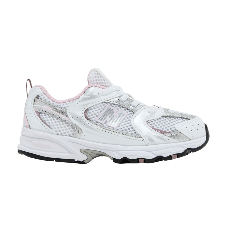 New Balance 530 Bungee Toddler 'White Mid Century Pink' — White/Mid Century Pink