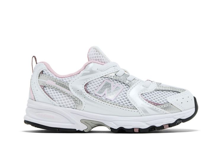 New Balance 530 Bungee Toddler 'White Mid Century Pink' — White/Mid Century Pink