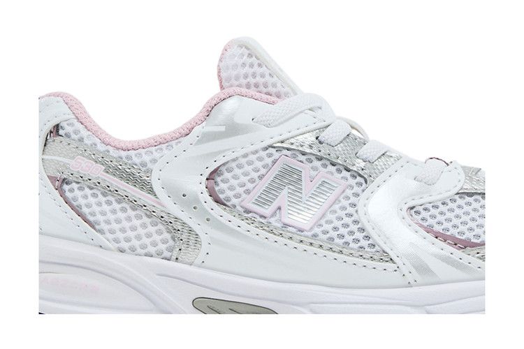 New Balance 530 Bungee Toddler 'White Mid Century Pink' — White/Mid Century Pink