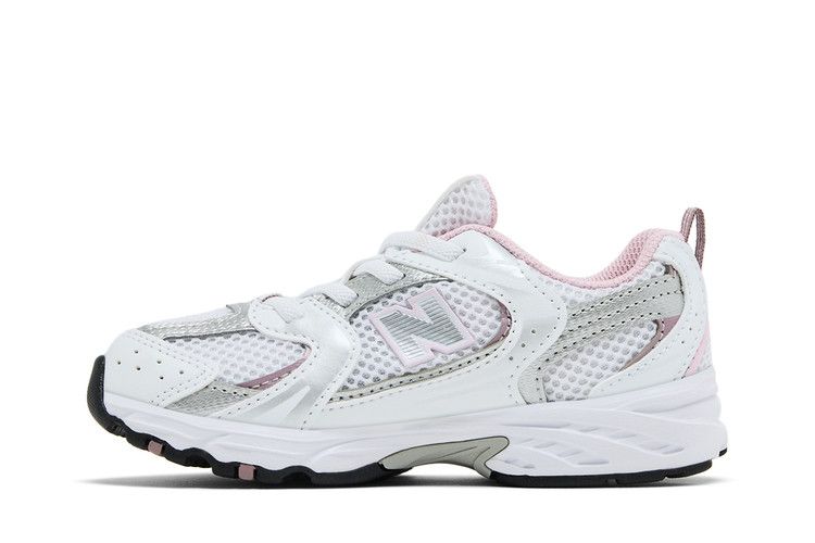 New Balance 530 Bungee Toddler 'White Mid Century Pink' — White/Mid Century Pink