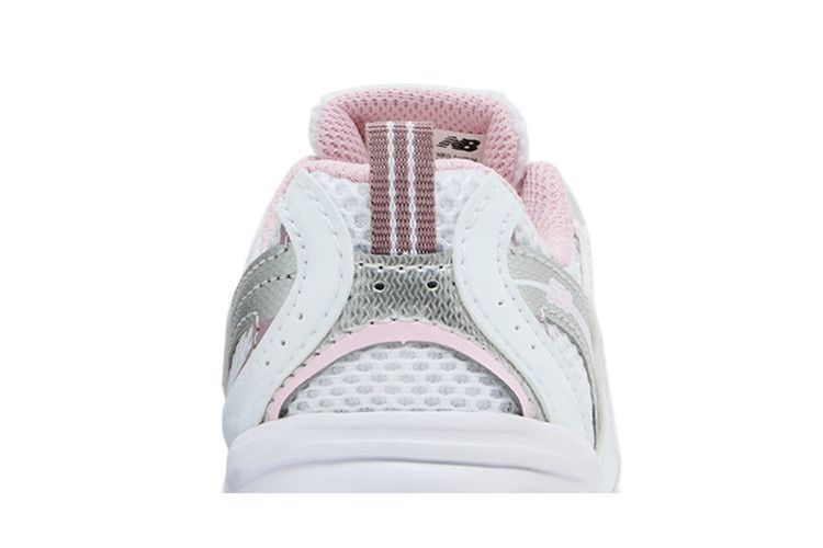New Balance 530 Bungee Toddler 'White Mid Century Pink' — White/Mid Century Pink