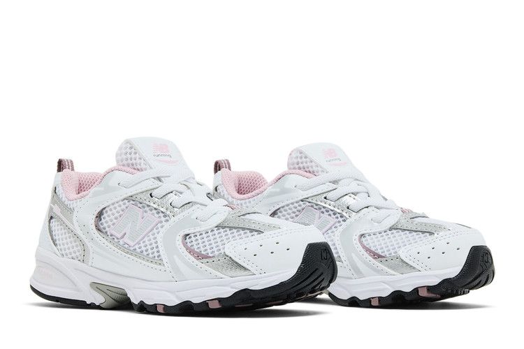 New Balance 530 Bungee Toddler 'White Mid Century Pink' — White/Mid Century Pink