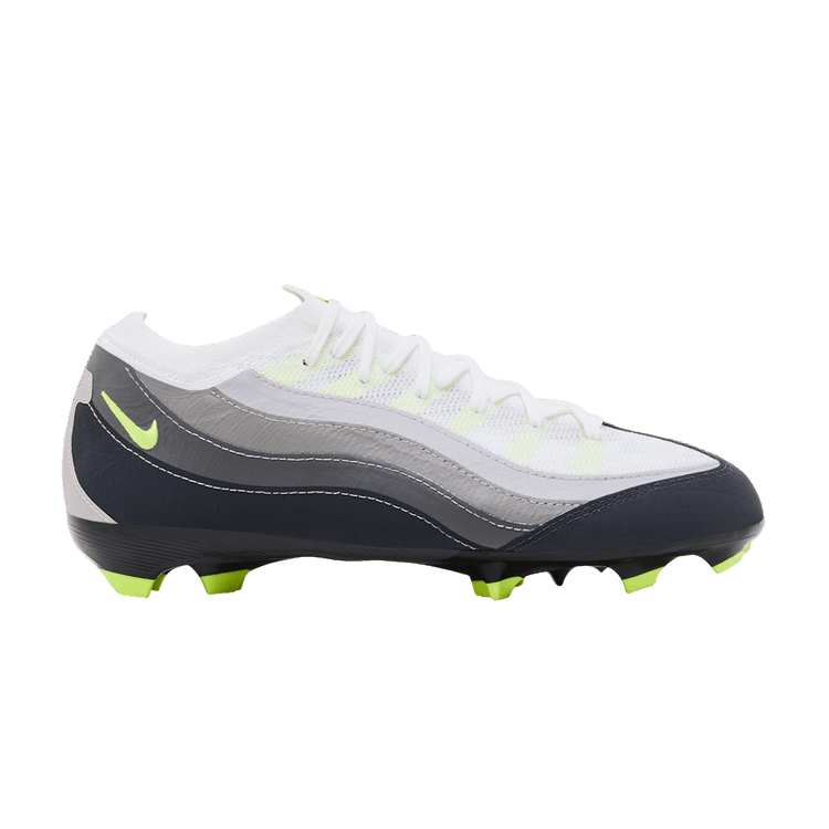 Nike Zoom Mercurial Vapor 16 Pro FG GS 'Air Max 95 Neon' — Black/Neon Yellow/Anthracite/Light Graphite/Pearl Grey