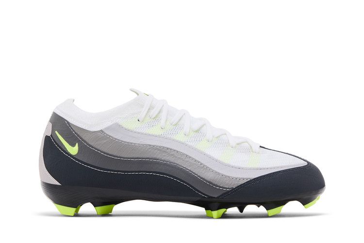 Nike Zoom Mercurial Vapor 16 Pro FG GS 'Air Max 95 Neon' — Black/Neon Yellow/Anthracite/Light Graphite/Pearl Grey (2)