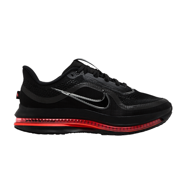 Nike Wmns Pegasus Premium 'Black Bright Crimson' — Black/Bright Crimson/Metallic Silver