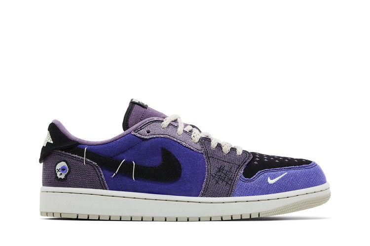 Zion Williamson x Air Jordan 1 Retro Low OG 'Voodoo Alternate' — Regency Purple/Vapor Green/Black/Dark Raisin/Daybreak/Light Silver