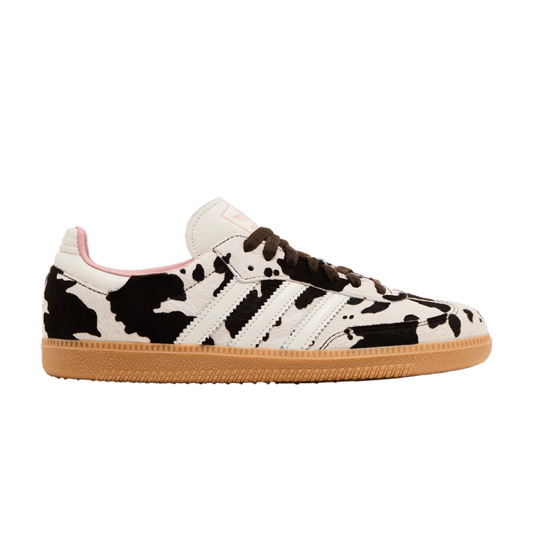 adidas Wmns Samba OG 'Cow Print' — Dark Brown/Off White/Gum 3