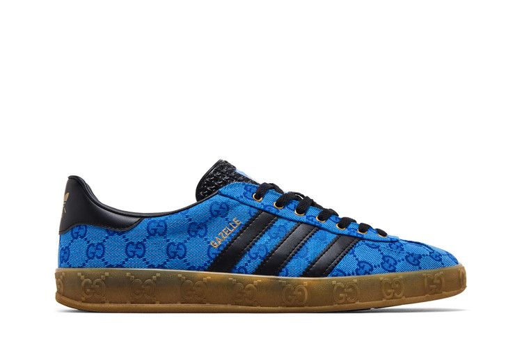 adidas x Gucci Gazelle 'Blue GG Monogram' — Blue/Core Black/Blue
