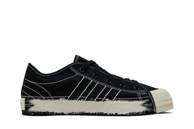 Adidas Y-3 Nizza Low 'Black Talc' — Black/Black/Talc