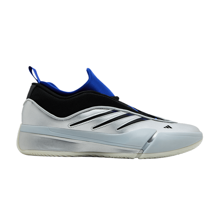 adidas Dame 9 'Tecmo Bowl' — Silver Metallic/Black/Lucid Blue