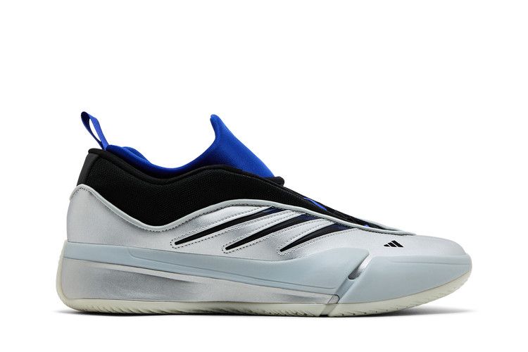 adidas Dame 9 'Tecmo Bowl' — Silver Metallic/Black/Lucid Blue