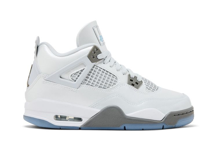 Air Jordan 4 Retro GS 'Photon Dust Blue Chill' — Photon Dust/Blue Chill/Flat Pewter/White/Blue Tint