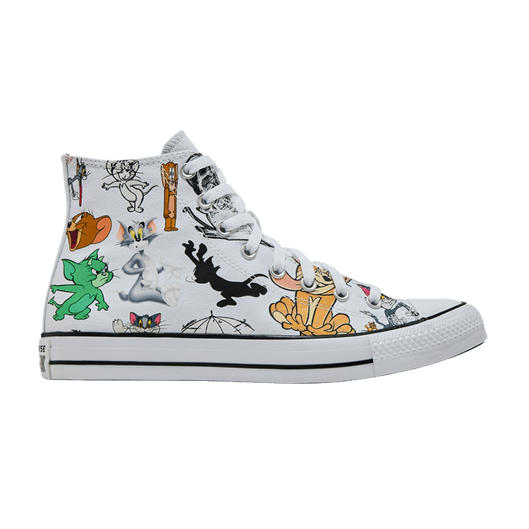 Tom &amp; Jerry x Converse Chuck Taylor All Star High 'All-Over Print' — White/Multi/Black