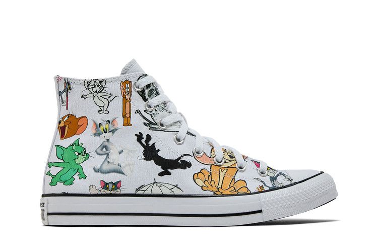 Tom &amp; Jerry x Converse Chuck Taylor All Star High 'All-Over Print' — White/Multi/Black