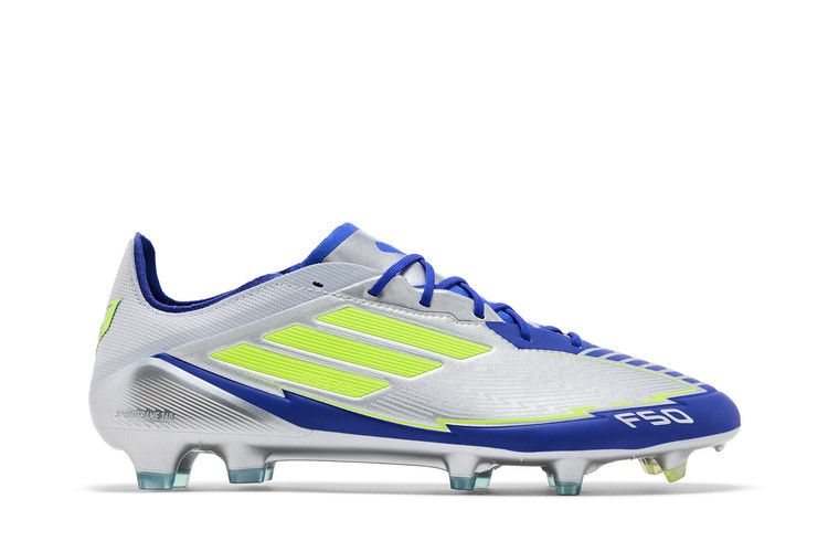 adidas Messi Adizero F50 Elite FG 'La Vida Rapida Pack' — Silver Metallic/Solar Yellow/Lucid Blue