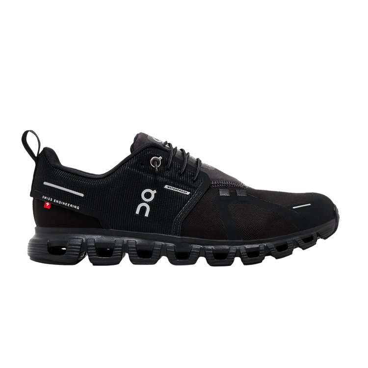 ON Wmns Cloud 6 Waterproof 'Triple Black' — Black/Black