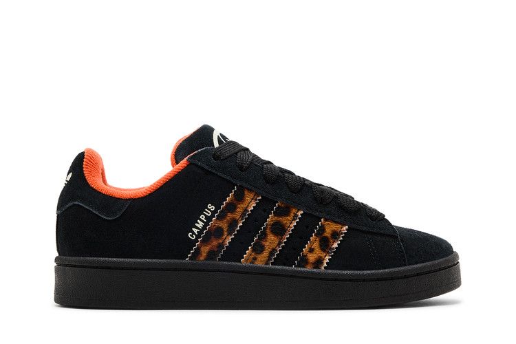 Adidas Wmns Campus 00s 'Cheetah Stripes - Black' — Cream White/Core Black/Active Purple
