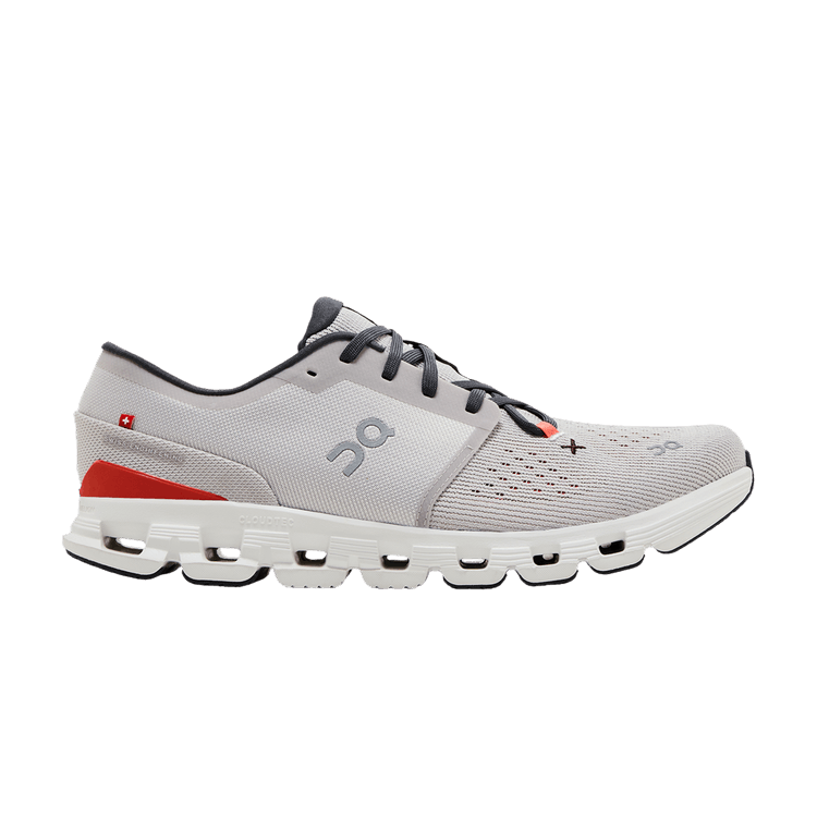 ON Cloud X 4 'Silver Flame' — Silver/Flame