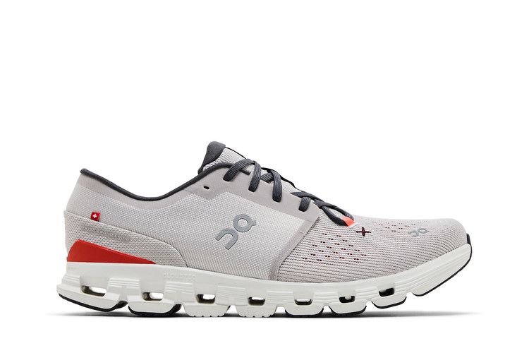 ON Cloud X 4 'Silver Flame' — Silver/Flame