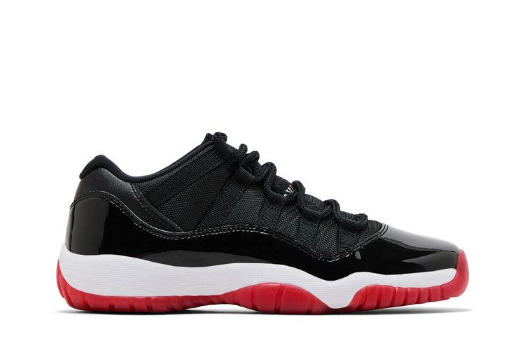 Air Jordan 11 Retro Low GS 'Bred' 2025 — Black/White/Varsity Red