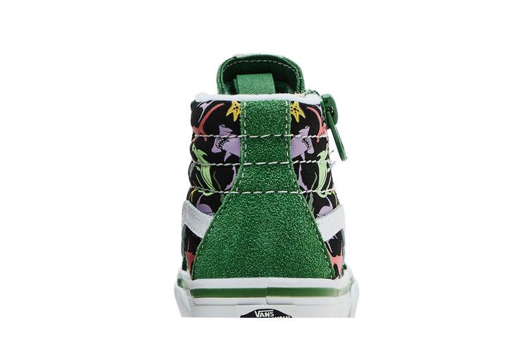 Vans Sk8-Hi Reissue Side Zip Toddler 'Sharks' — Green/Multi