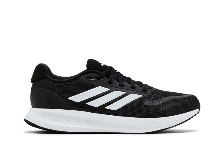 Adidas Runfalcon 5 Wide 'Black White' — Core Black/Cloud White/Core Black