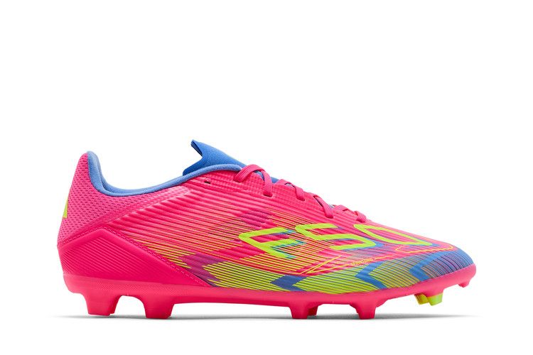adidas Adizero F50 League FG MG 'Mystic Victory Pack' — Lucid Pink/Lucid Lemon/Blue Fusion