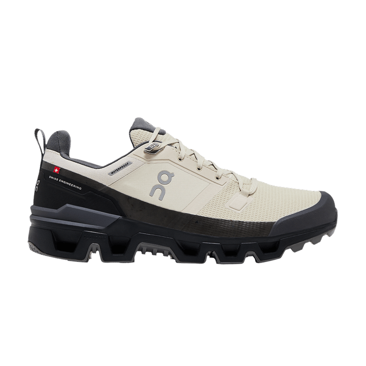 ON Cloudwander Waterproof 'Sand Black' — Sand/Black