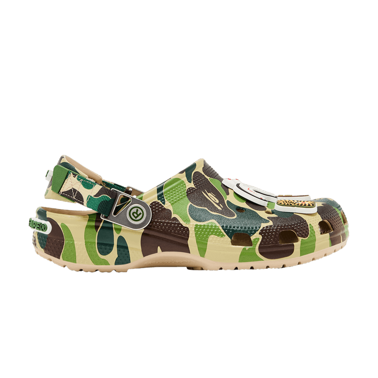 BAPE x Crocs Classic Clog 'ABC Camo - Green' — Green