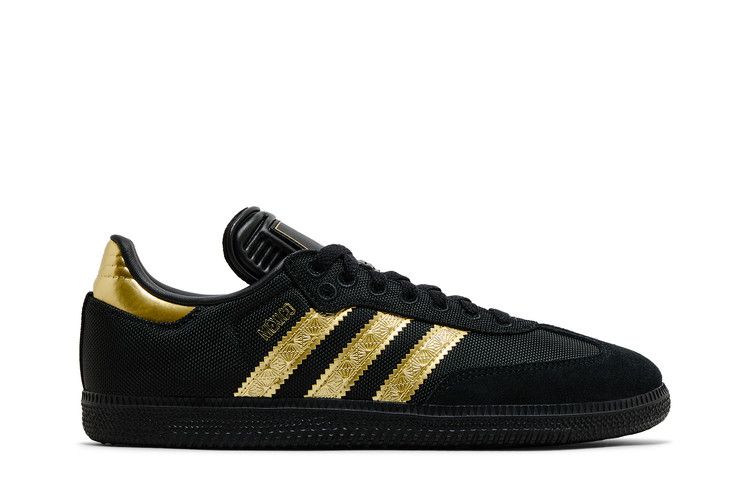 adidas Samba OG '2025 Mexico Kit' — Core Black/Gold Metallic/Gold Metallic