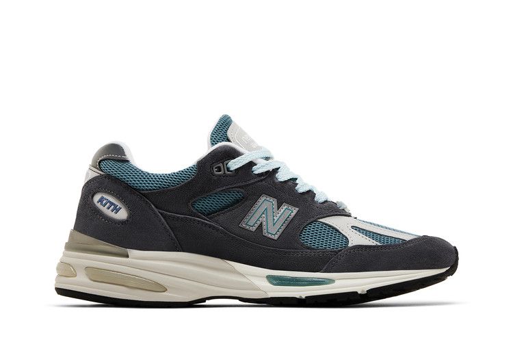 Kith x New Balance 991v2 Made in England 'Osaka Pack' — Asphalt/Lead/Oyster Mushroom