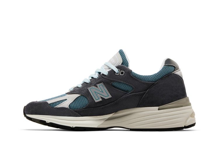 Kith x New Balance 991v2 Made in England 'Osaka Pack' — Asphalt/Lead/Oyster Mushroom