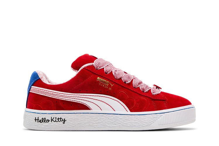 Hello Kitty x Puma Wmns Suede XL 'Red Bow' — For All Time Red/White/Mountain Blue