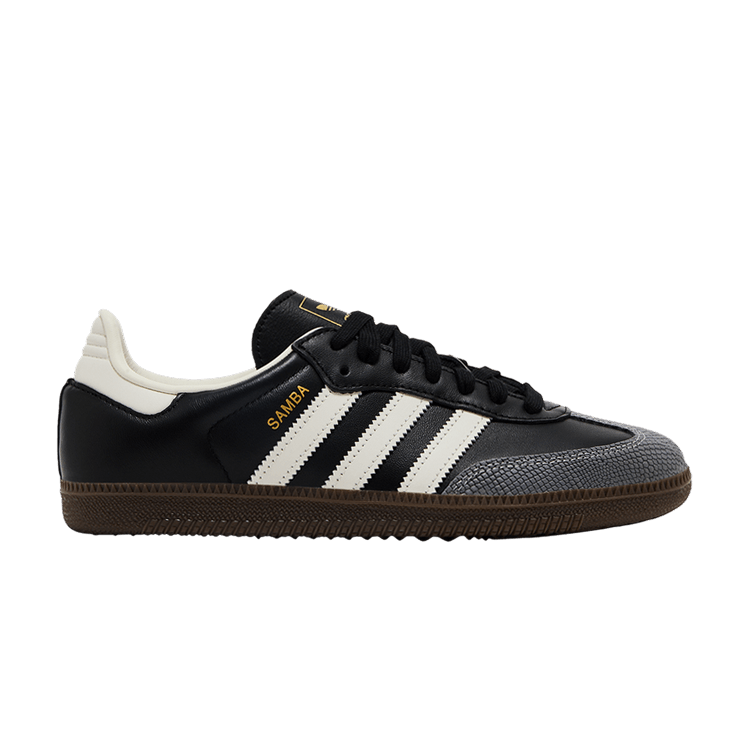 adidas Wmns Samba OG 'Black Off White Snakeskin' — Core Black/Off White/Gold Metallic